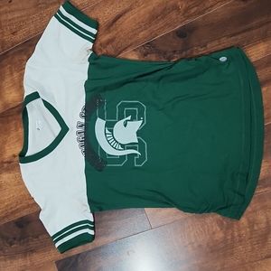 Michigan state university v neck short sleeve t shirt Size M